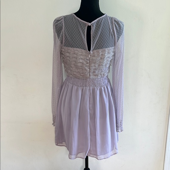 Free People Lavender Long Sleeve Dress - Picture 5 of 7